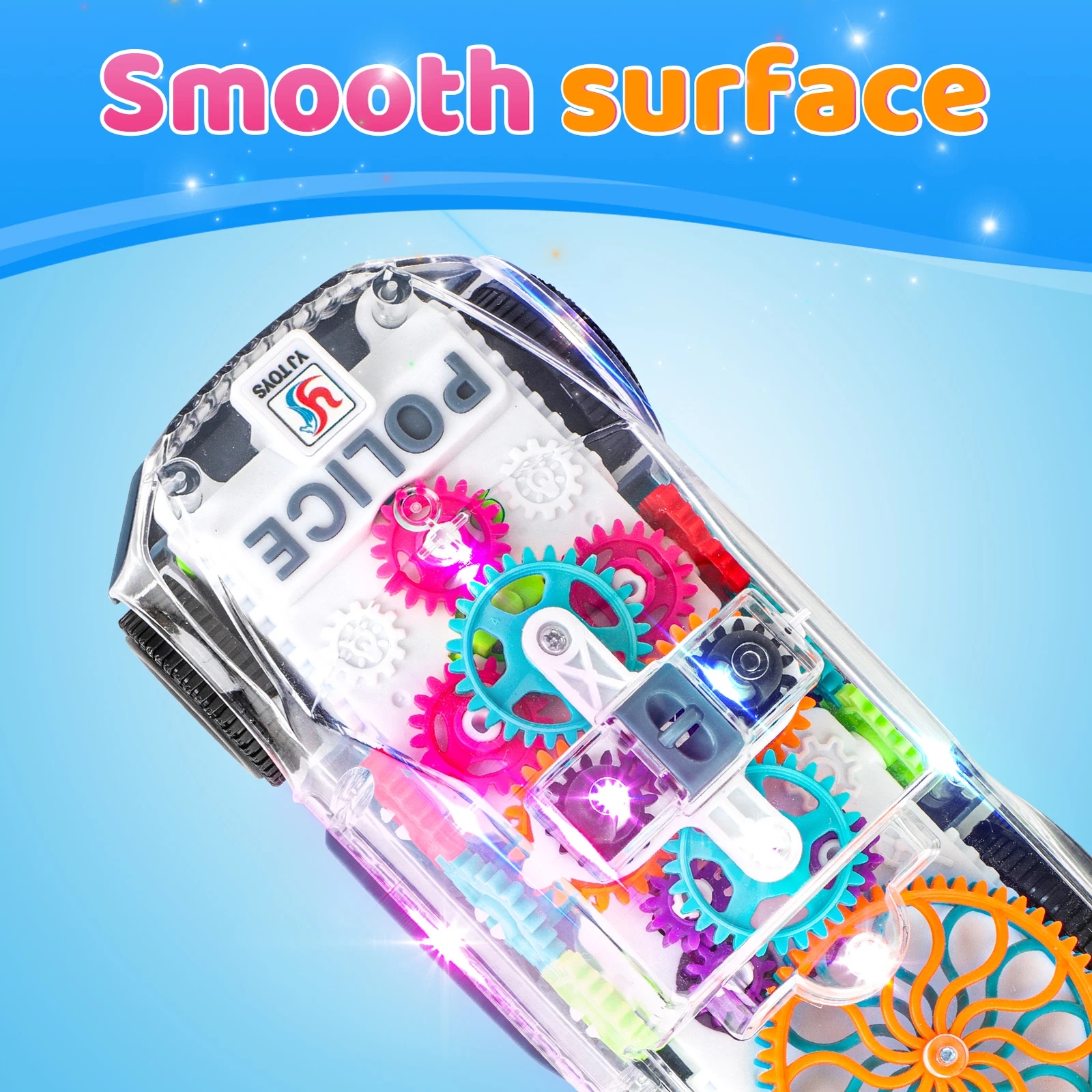 New Design Transparent Concept Gear Police Car Toy - Image 2