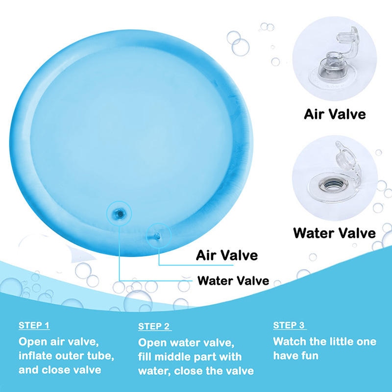 বেবি প্লে ওয়াটার ম্যাট (বৃত্তাকার ১০০ সেন্টিমিটার) - Image 3